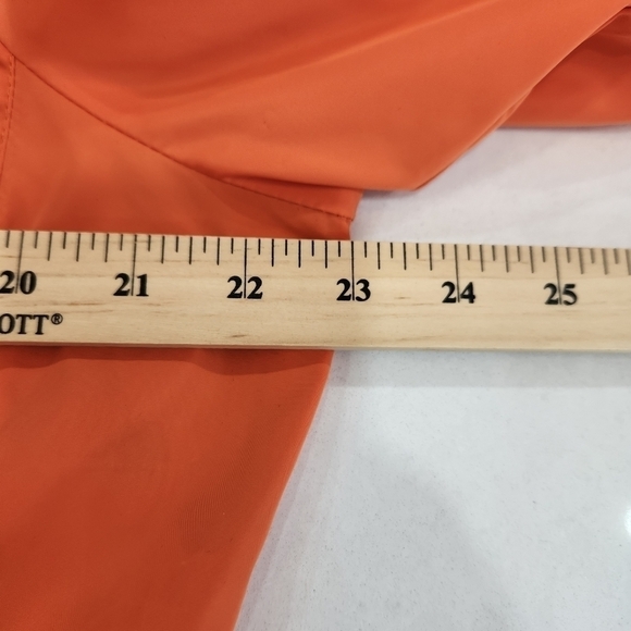 Utex Orange Parka Jacket Coat Windbreaker With Removable Hood - L - Vintage. - Picture 10 of 14